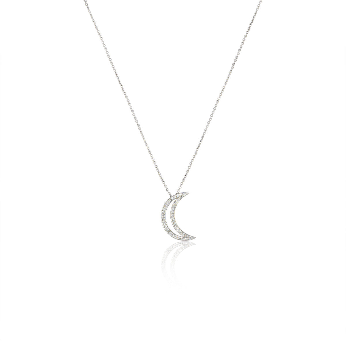 Tiffany & Co. Platinum Diamond Moon Pendant 60006979