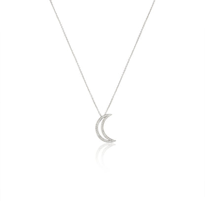 Tiffany & Co. Platinum Diamond Moon Pendant 60006979