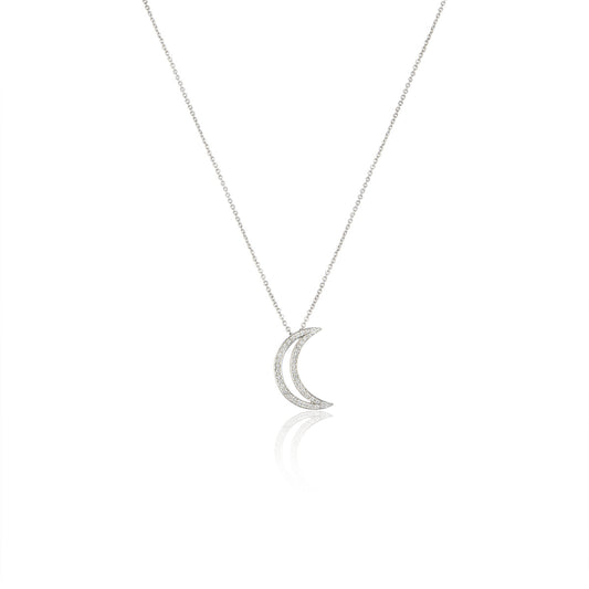 Tiffany & Co. Platinum Diamond Moon Pendant 60006979