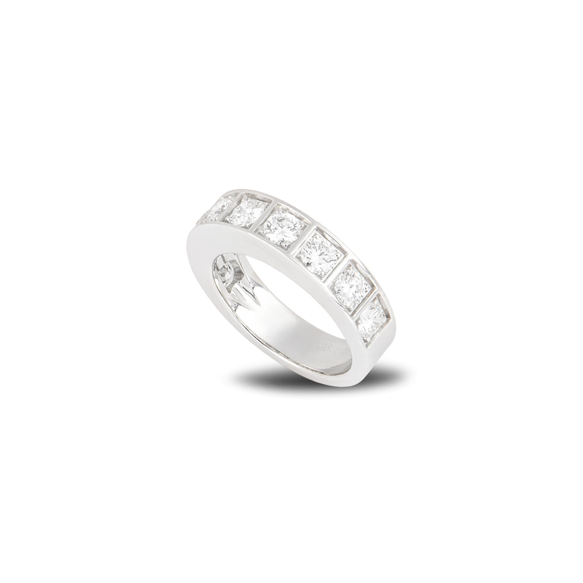 Cartier White Gold Diamond Half Eternity Ring 1.35CT