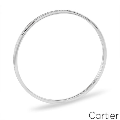 Cartier White Gold Diamond Bangle 2.90CT Tdw