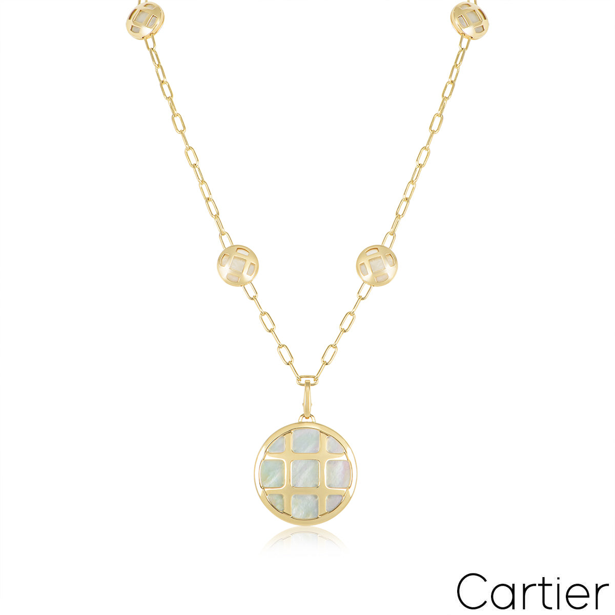 Cartier Yellow Gold Mother Of Pearl Pasha Suite