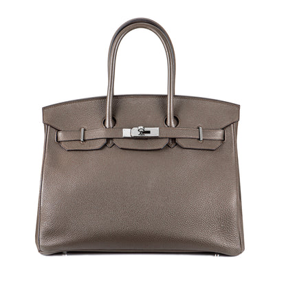 Hermès Birkin 35CM Gris Etain Togo Phw