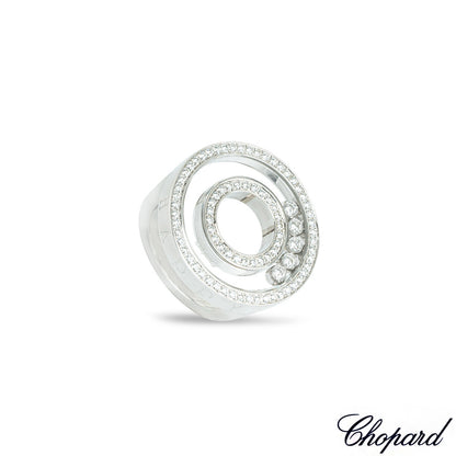 Chopard White Gold Happy Diamonds Ring 82/6244-020