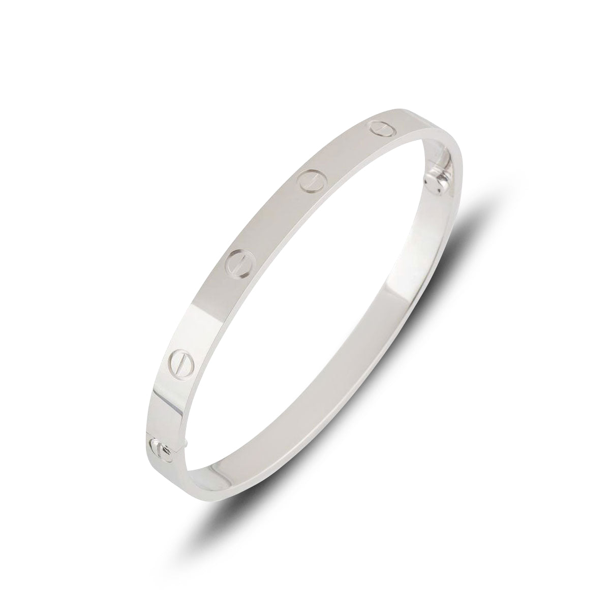 Cartier White Gold Love Bracelet Size 21 B6035421