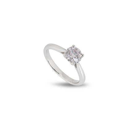 White Gold Light Pink Diamond Ring 1.09CT