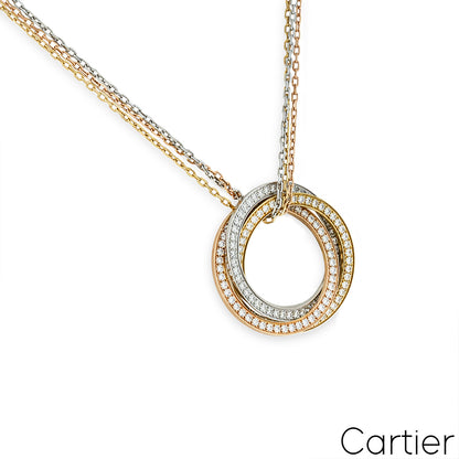 Cartier Tri-Colour Diamond Trinity De Cartier Necklace N3027000