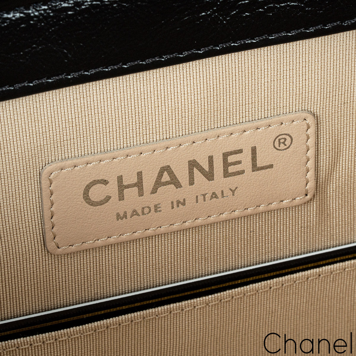 Chanel Raffia Rattan & Calfskin Vanity Case Bag