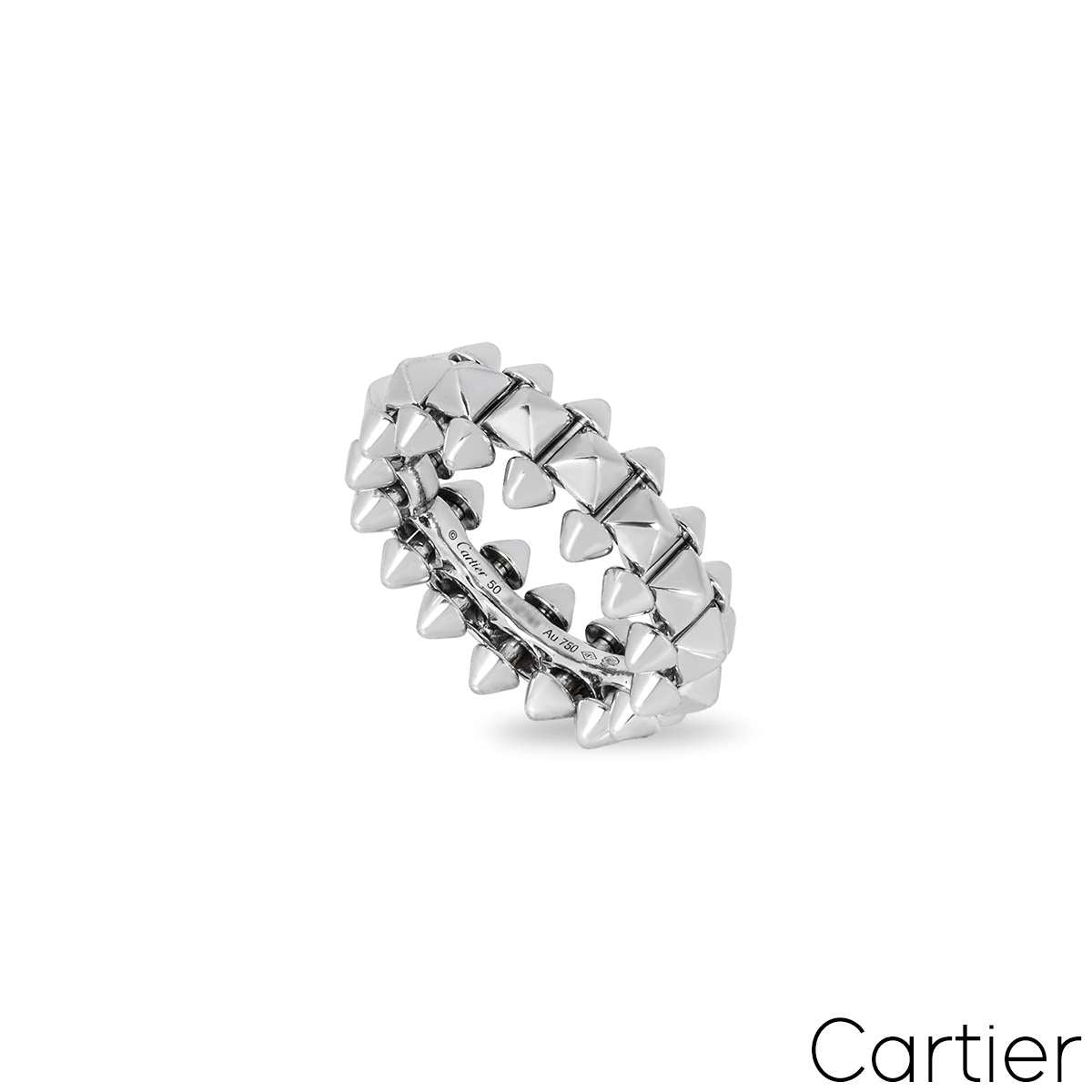 Cartier White Gold Clash De Cartier Ring Size 50 B4233000