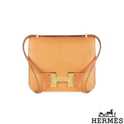 Hermès Constance Mini 18CM Chevre Mysore Potiro Ghw