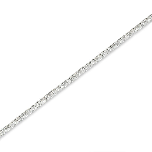 White Gold Diamond Tennis Bracelet 2.03CT Tdw