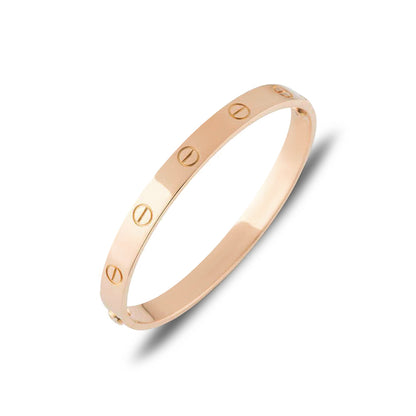 Cartier Rose Gold Plain Love Bracelet Size 16 B6035616