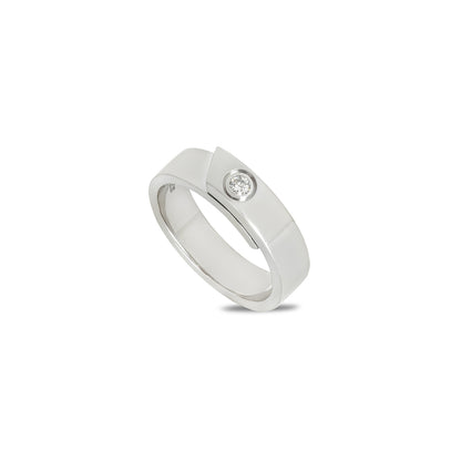 Cartier White Gold Diamond Anniversary Ring Size 60