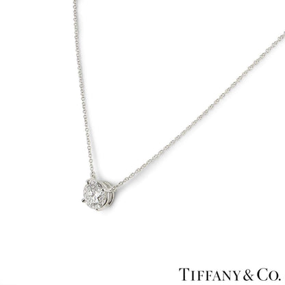 Tiffany & Co. Platinum Diamond Solitaire Pendant 2.01CT F/VS1