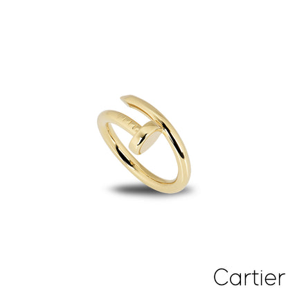 Cartier 18K Yellow Gold Juste Un Clou Ring Size 56 B4092600