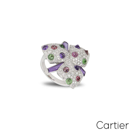 Cartier White Gold Caresse D'orchidées Ring