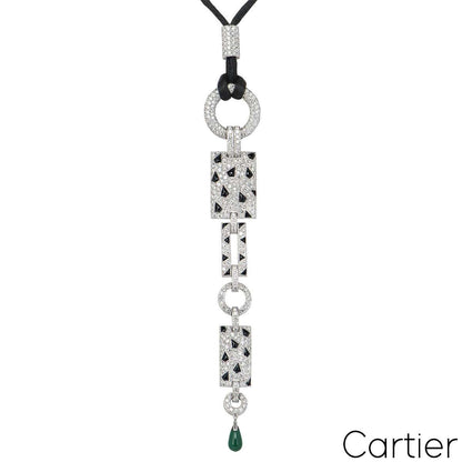 Cartier White Gold Diamond Panthere Necklace N3014700