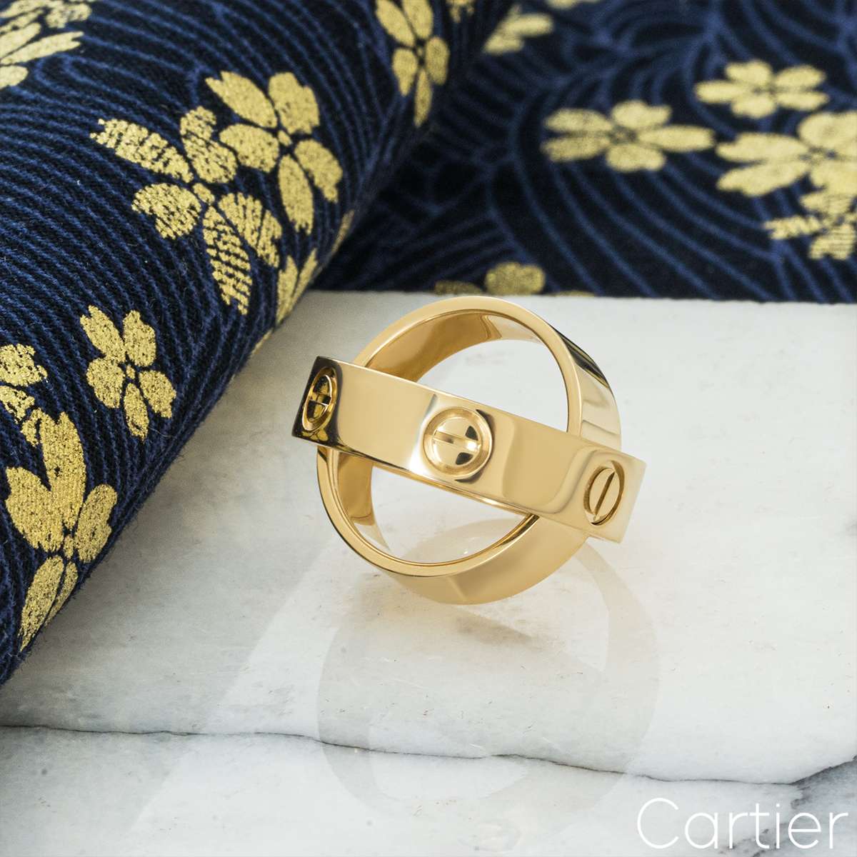 Cartier Yellow Gold Astro Love Ring Size 50