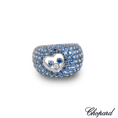 Chopard White Gold Sapphire & Diamond Ring 82/7059-1110