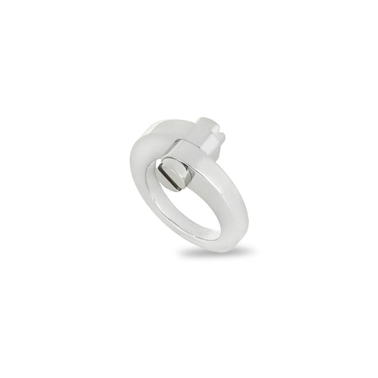 Cartier White Gold Menotte Ring Size 47