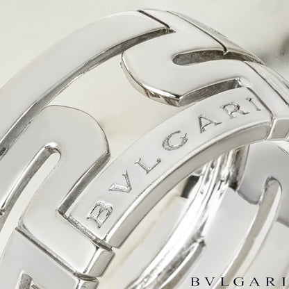 Bvlgari White Gold Parentesi Ring Size 56