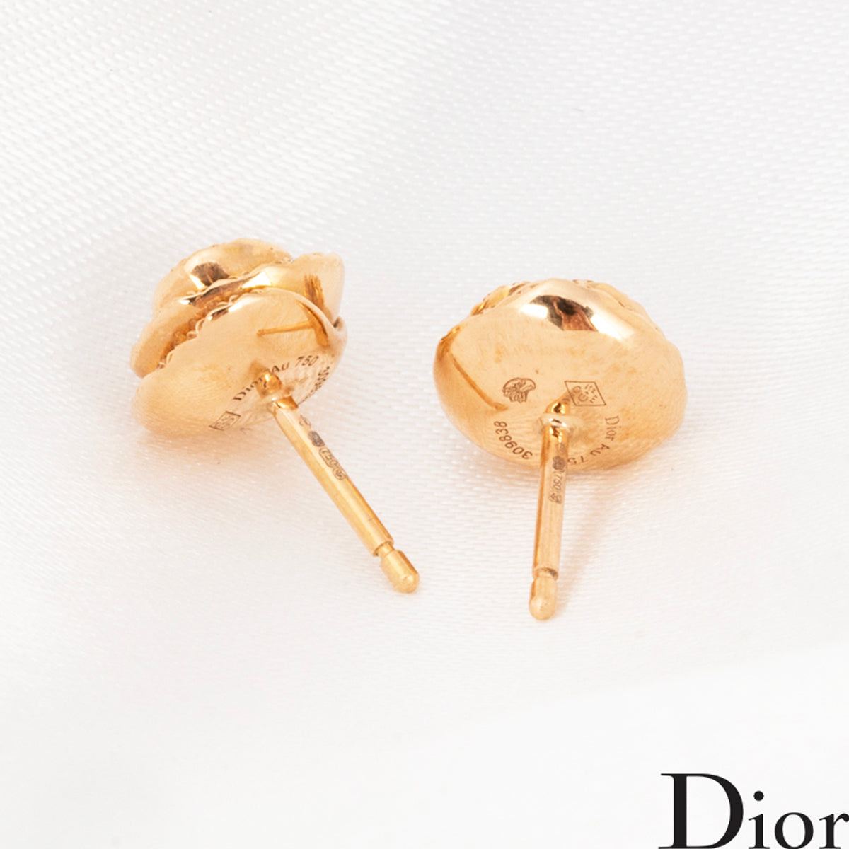 Dior Pink Gold Small Rose Dior Couture Diamond Earrings JRC095008