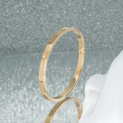 Cartier Yellow Gold Plain Sm Love Bracelet Size 15 B6047515