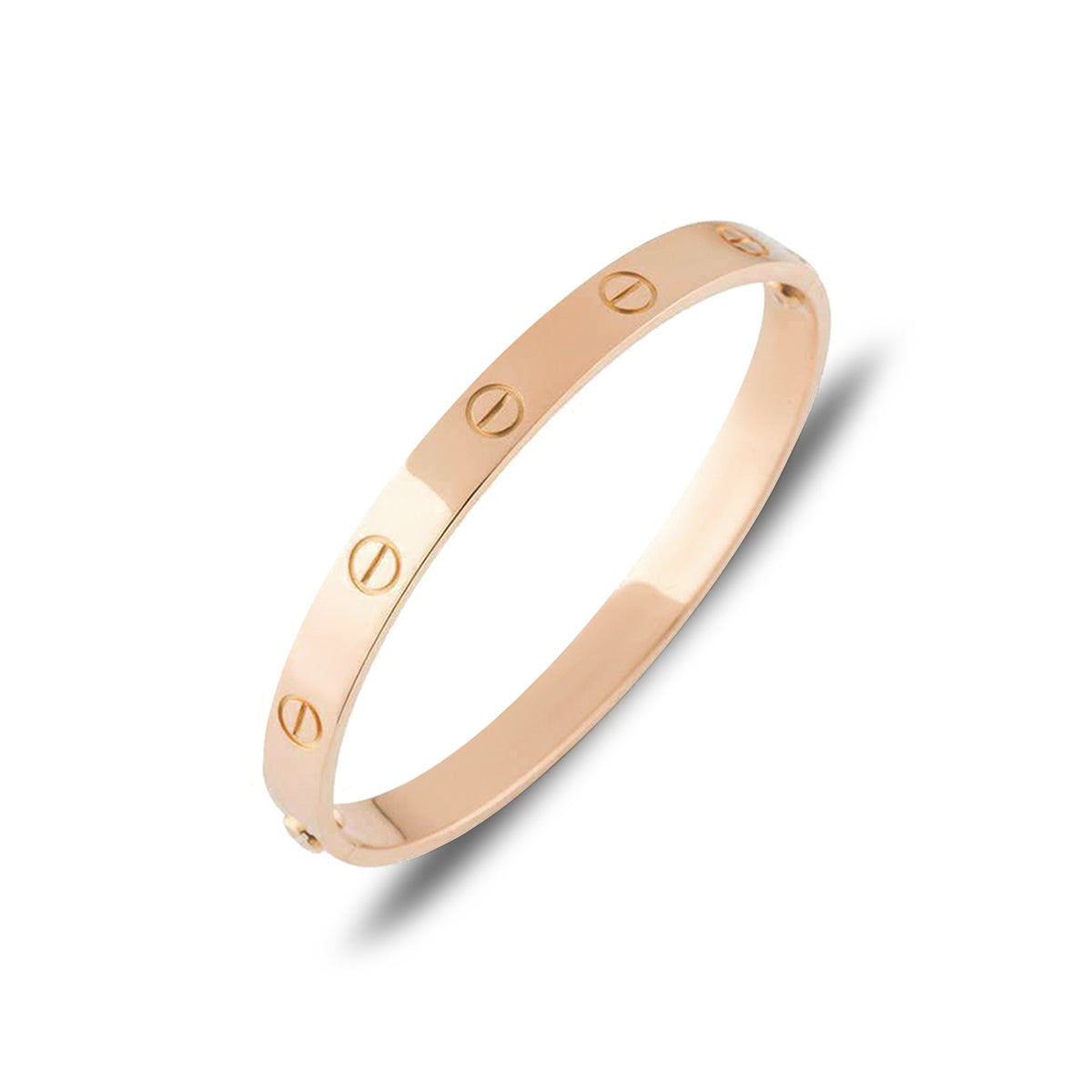 Cartier Rose Gold Plain Love Bracelet Size 20 B6035620