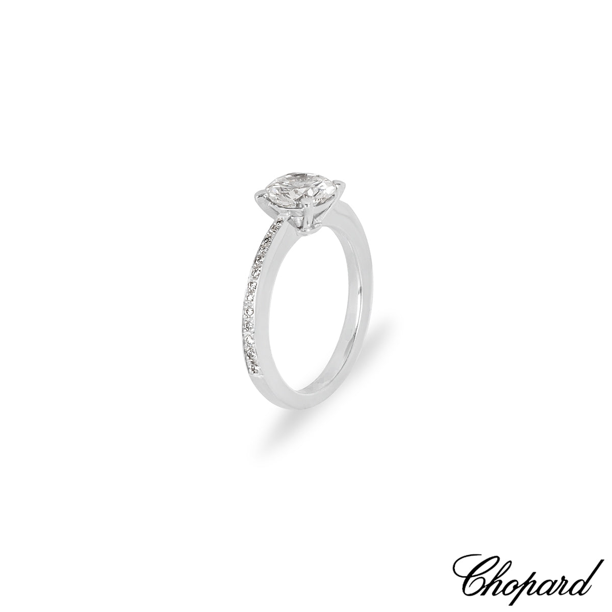 Chopard White Gold Diamond Ring 1.01CT D/VS2