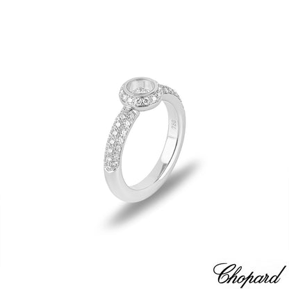 Chopard White Gold Happy Diamonds Ring 82/2902-1110