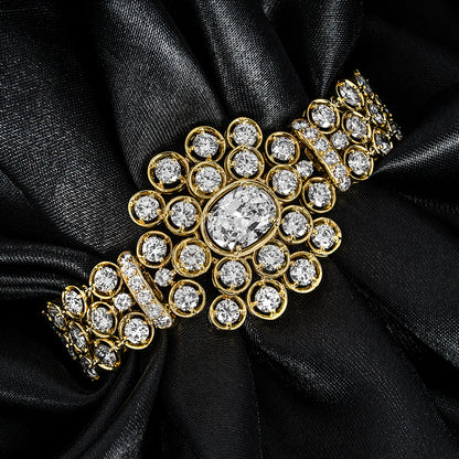 Kutchinsky Yellow Gold Diamond Bracelet 2.72CT E/SI1