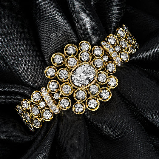 Kutchinsky Yellow Gold Diamond Bracelet 2.72CT E/SI1