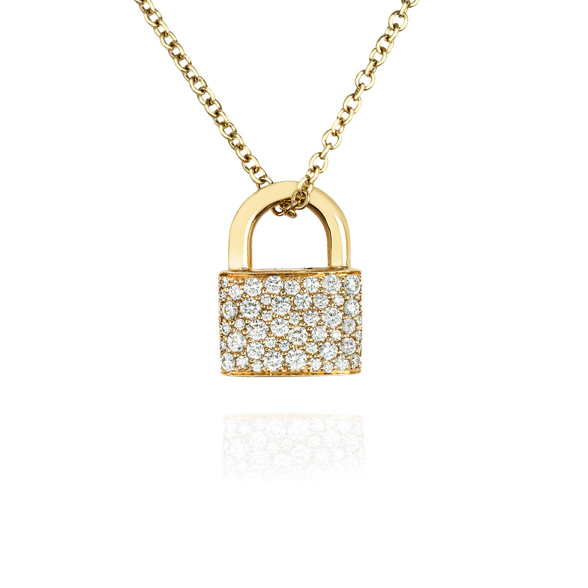 Tiffany & Co. Yellow Gold Diamond Bag Pendant 0.34CT Tdw