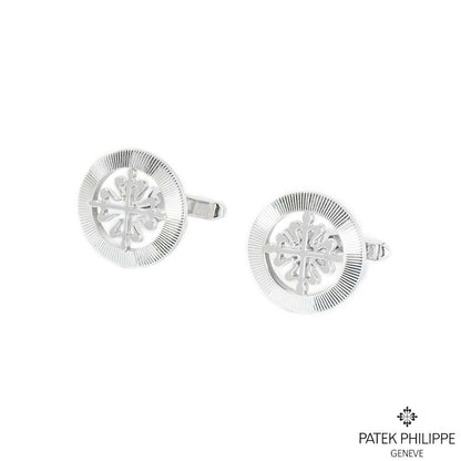 Patek Philippe White Gold Calatrava Cross Cufflinks 205.9089G-001