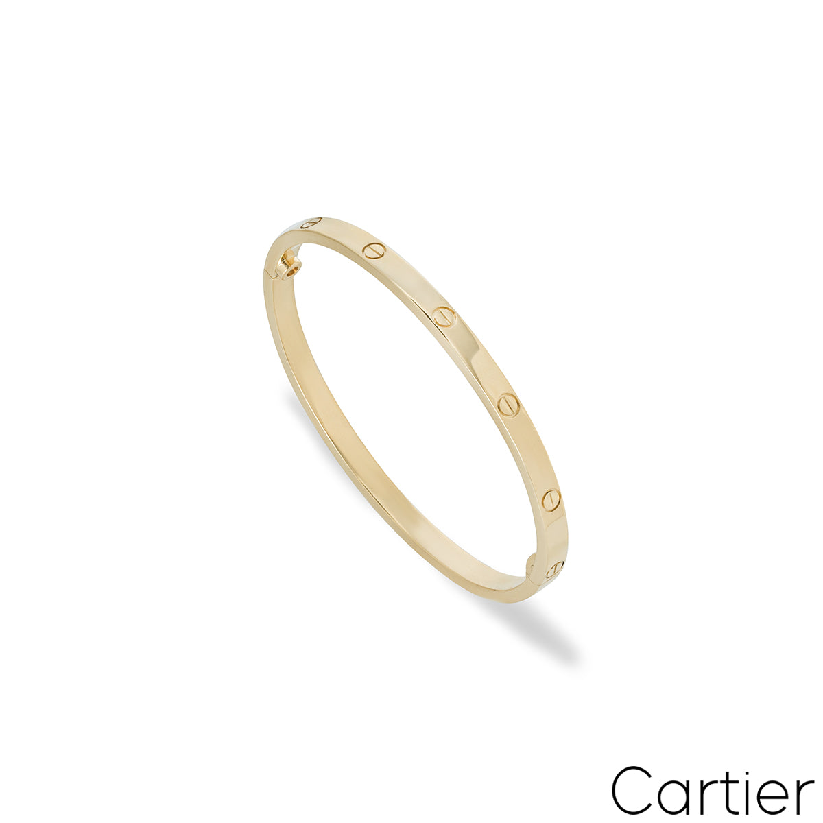 Cartier Yellow Gold Plain Sm Love Bracelet Size 15 B6047515