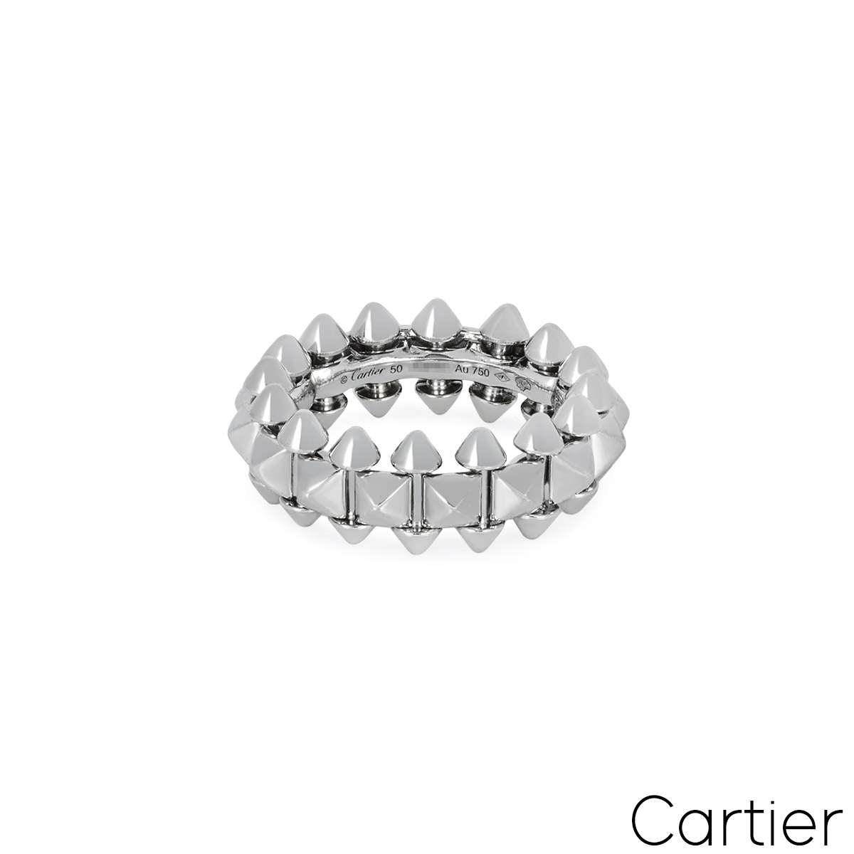 Cartier White Gold Clash De Cartier Ring Size 50 B4233000