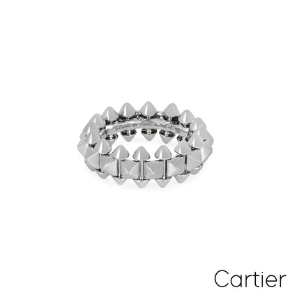 Cartier White Gold Clash De Cartier Ring Size 50 B4233000