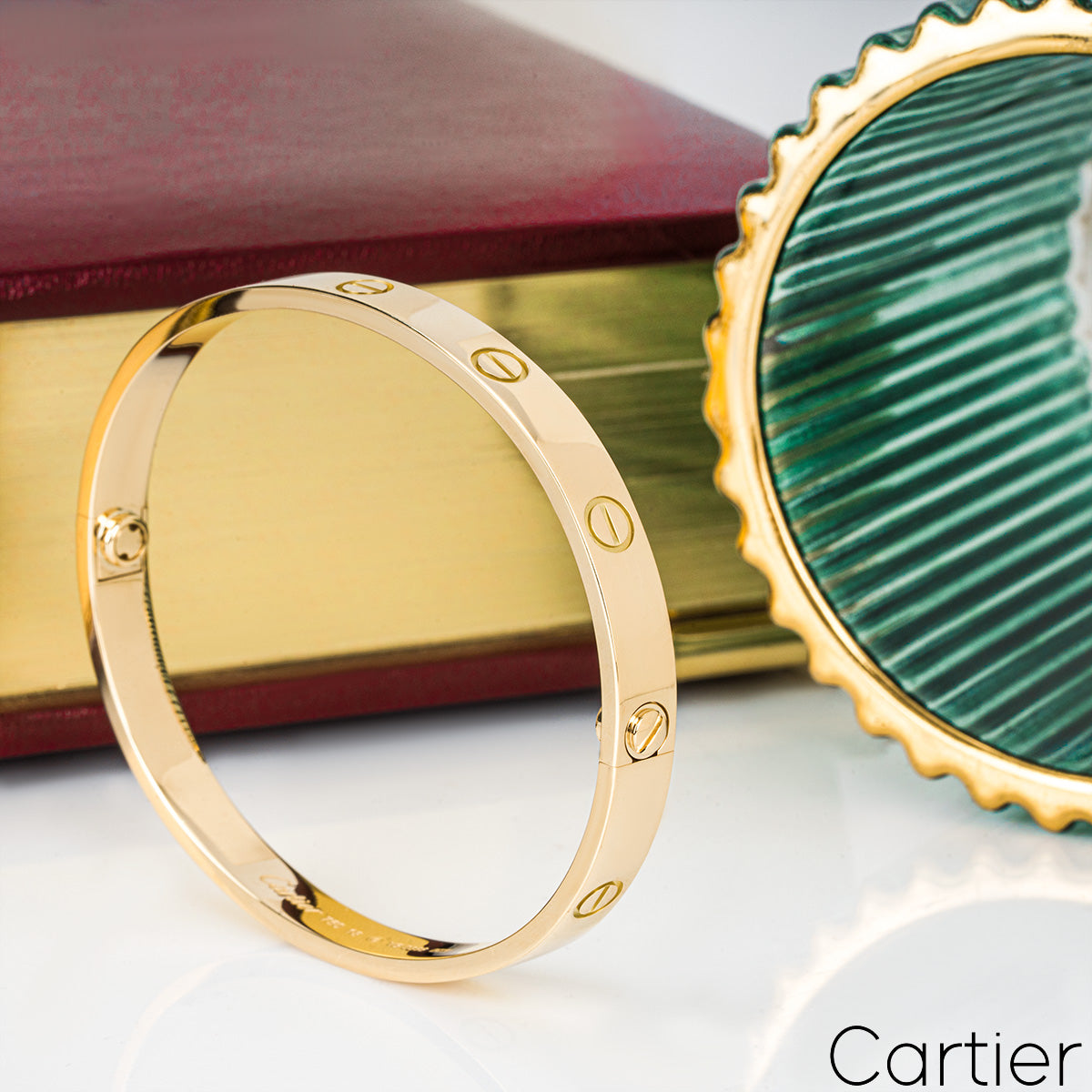 Cartier Yellow Gold Plain Love Bracelet Size 19 B6035519