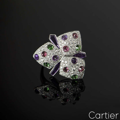 Cartier White Gold Caresse D'orchidées Ring