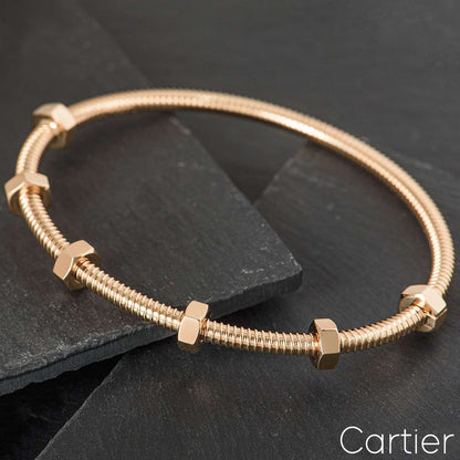 Cartier Rose Gold Ecrou De Cartier Bracelet Size 20 B6049520