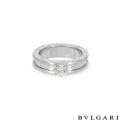 Bvlgari White Gold Diamond B.ZERO1 Ring 0.35CT F/if