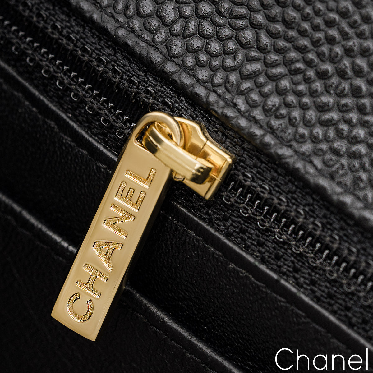 Chanel Black Caviar Jumbo Classic Single Flap Bag