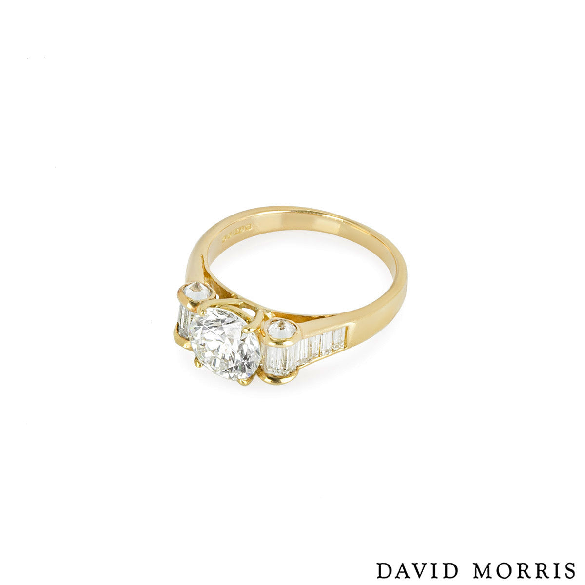 David Morris Yellow Gold Diamond Ring 1.40CT H/VS1