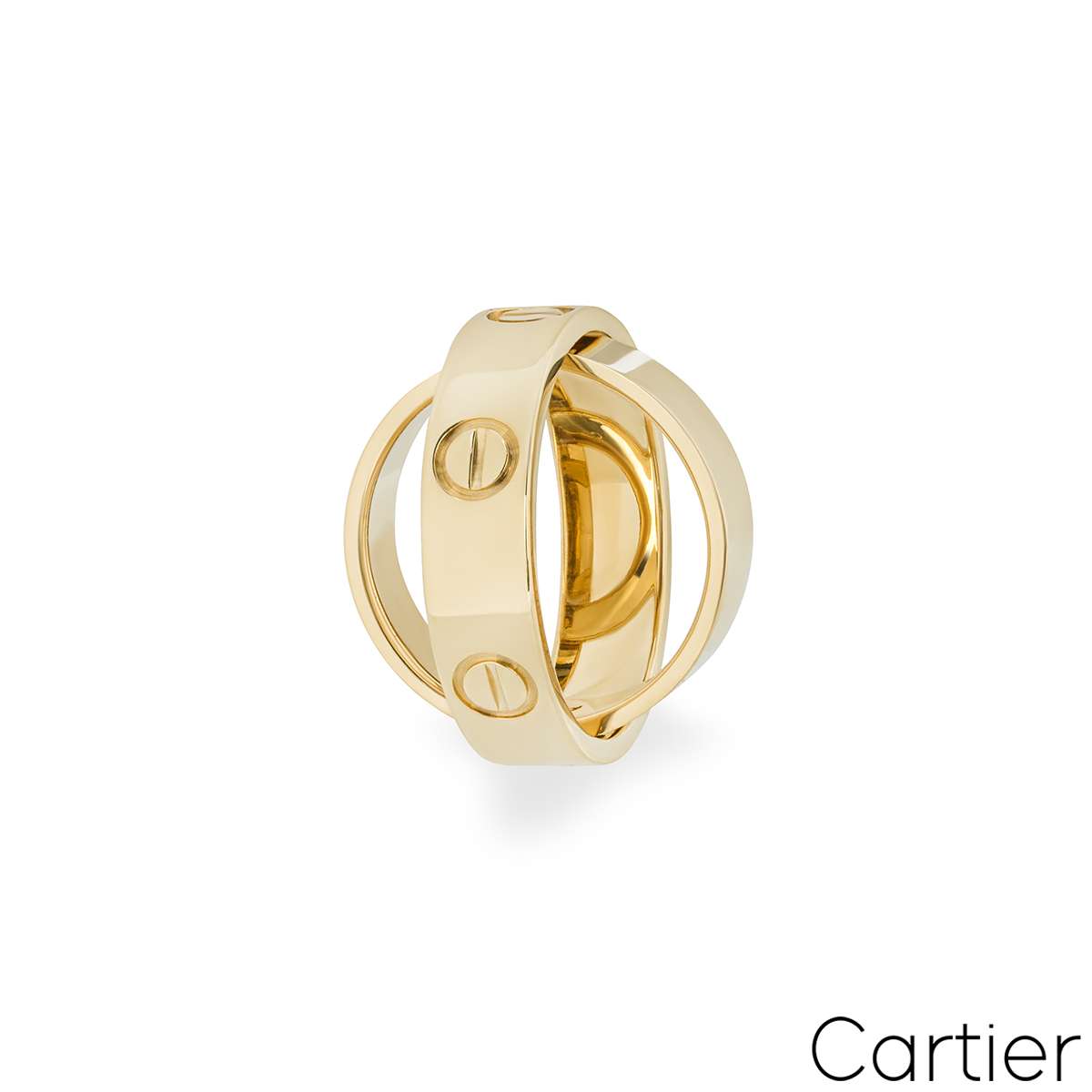 Cartier Yellow Gold Astro Love Ring Size 50