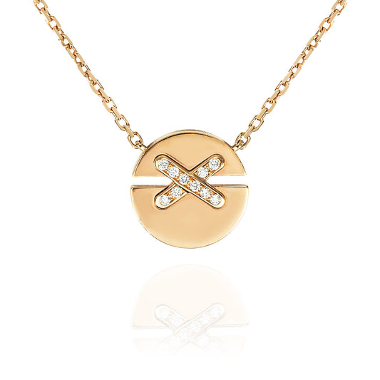 Chaumet Rose Gold Jeux De Liens Harmony Small Pendant