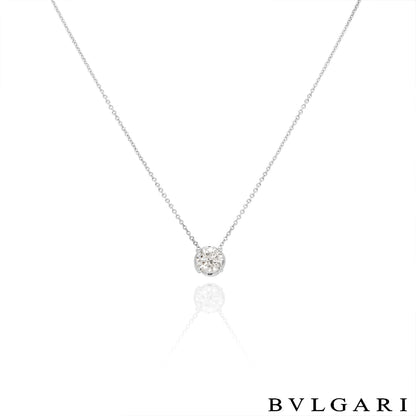 Bvlgari White Gold Diamond Corona Necklace 1.02CT H/if