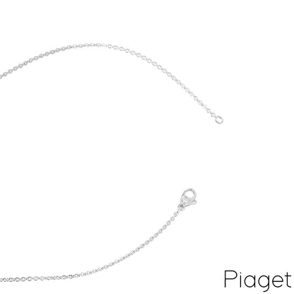 Piaget White Gold Diamond Leaf Pendant 3.15CT