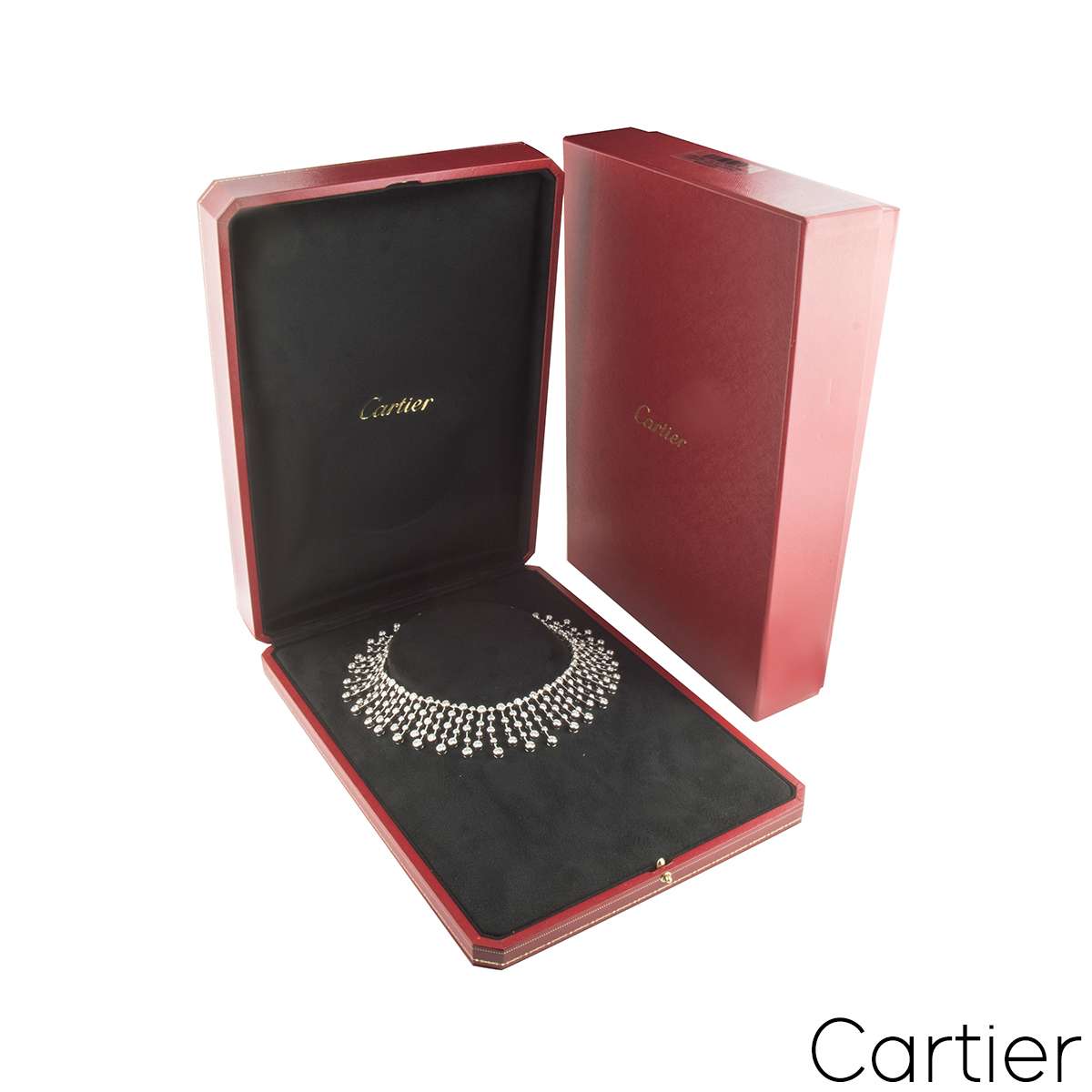 Cartier Platinum Diamond Necklace 60.00CT D/vvs