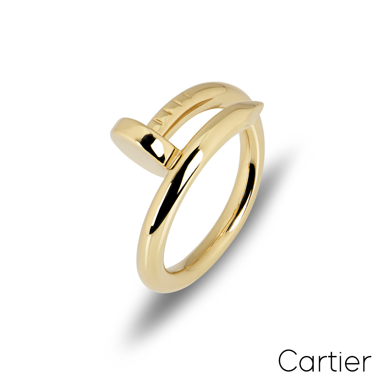 Cartier 18K Yellow Gold Juste Un Clou Ring Size 56 B4092600