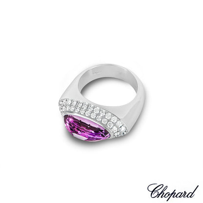 Chopard White Gold Amethyst & Diamond Ring 82/3839-1110